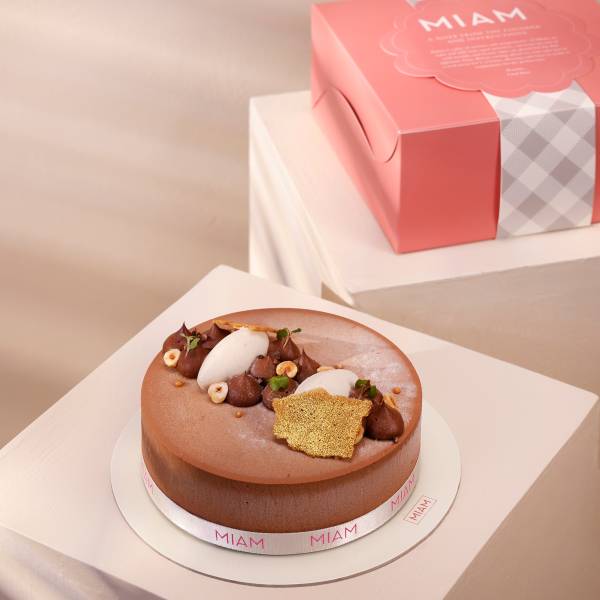 Eggless Belgian Dark Chocolate and Hazelnut